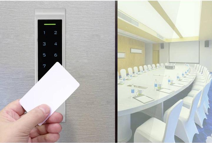 Produktbild Sygonix SY-6121662 Fingerprint/RFID Zugangssystem Oberflächenmontage 12 V/DC, 1 (Fingerabdruck, Elektronische Zahlenkombination, Smartphone, Schlüsselkarte)