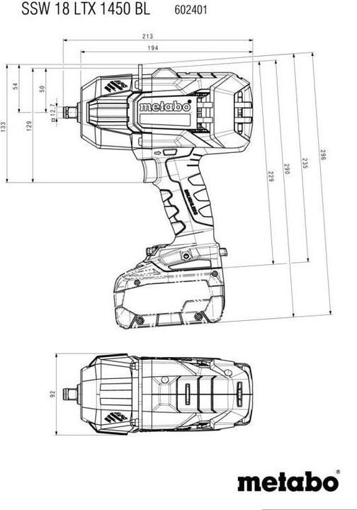 Produktbild Metabo SSW 18 LTX 1450 BL (Akkubetrieb)