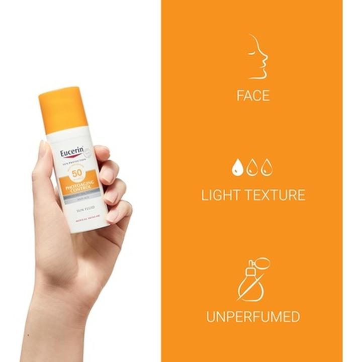 Actual product image Eucerin SUN Anti-Age (Sun cream face, SPF 50, 50 ml, 50 g)