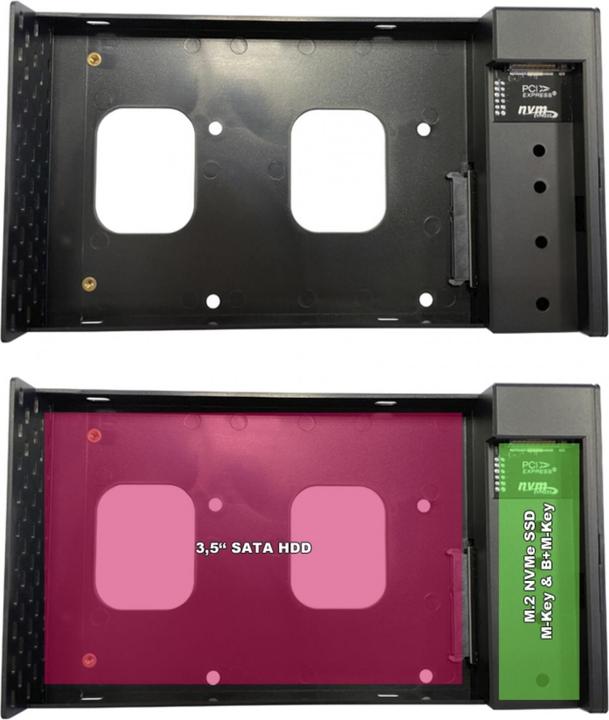 Actual product image LC-Power LC-DOCK-C-35-M2 USB3.2 Docking NVMe &SATA-M.2 retail (M.2, 3.5")