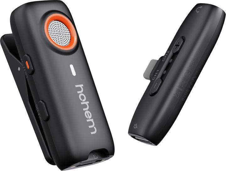 Actual product image Hohem MIC-01 (1TX + 1RX) - Type C (black)