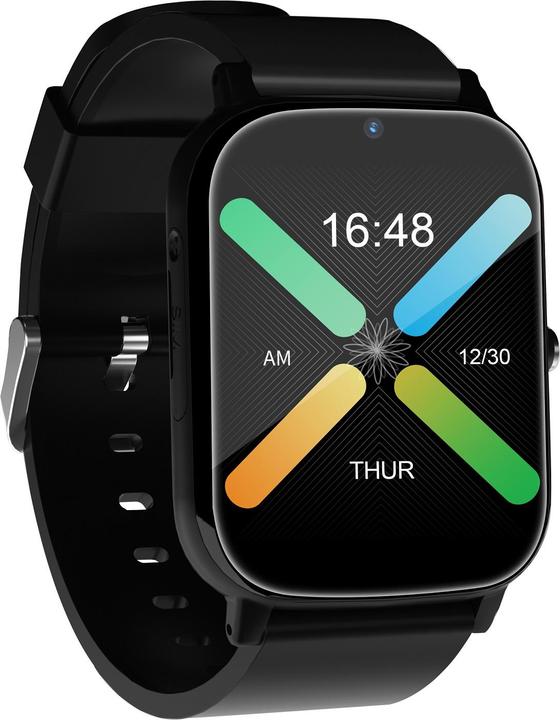Immagine prodotto DCU Tecnologic Smartwatch Senior con GPS e videochiamate 4G con display IPS da 1,69 pollici impermeabile IPX6 nero (26 mm, 4G)