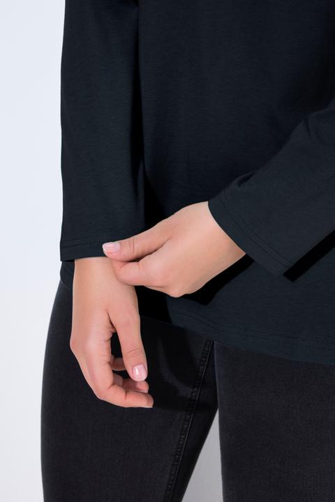 Produktbild Ulla Popken Basic Shirt, Knopfleiste, regular, Langarm (46, 48)
