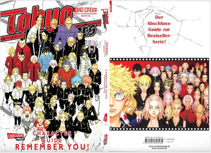 Actual product image Tokyo Revengers: Character Guide 4 (German, "Weekly Shonen Magazine" editorial team, Ken Wakui, Martin Bachernegg, 2025)