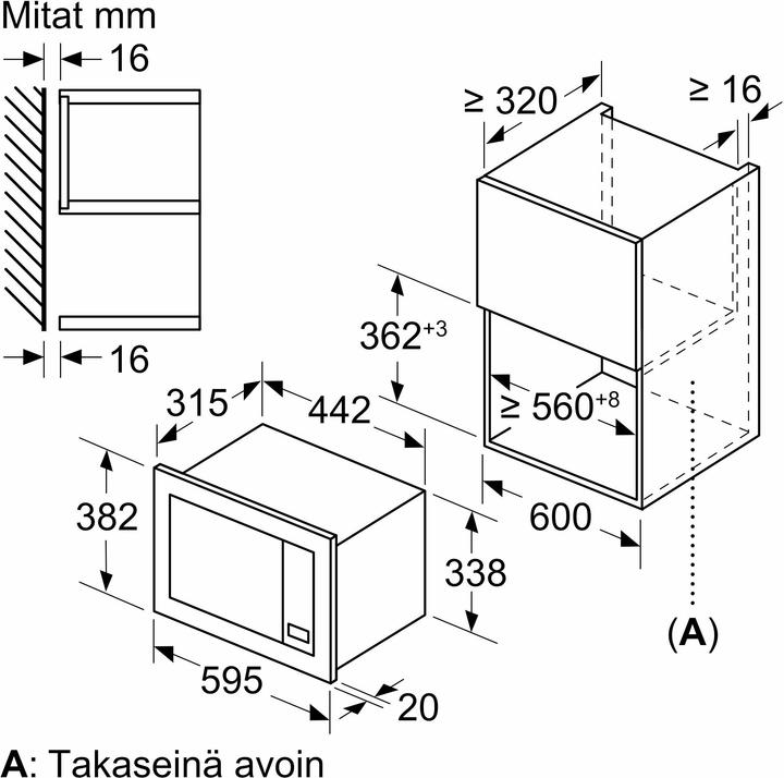 Image du produit Bosch Hausgeräte BFL623MS3 (20 l)