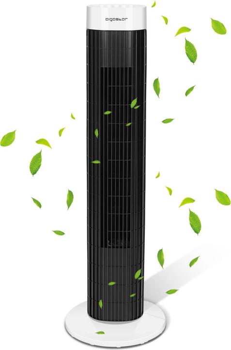 Produktbild Aigostar Turmventilator, 45W, Schwarz/Weiss