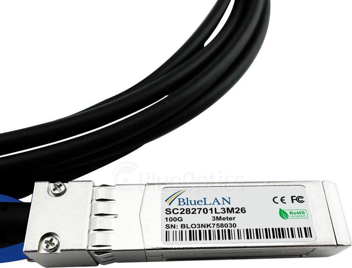 Image du produit BlueOptics X240 JL283A compatible BlueLAN QSFP28 DAC SC282701L3M26