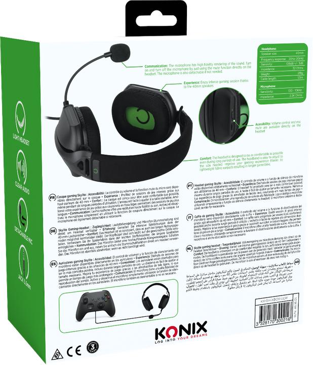 Image du produit Konix Casque gaming ultraléger Xbox Series Skylite (Filaire)