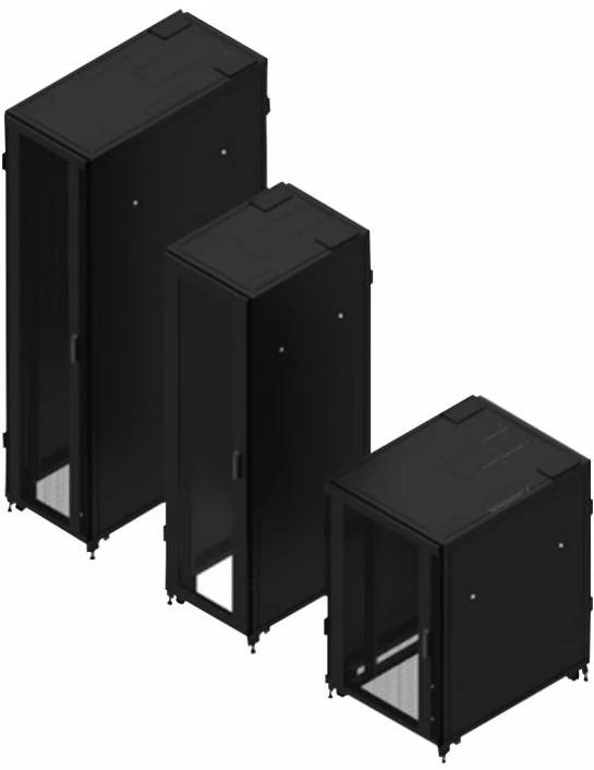 Eaton Rack RA Series 24Ux800Wx1000D Perf avec côtés (24 HE, Rack 19 pouces)