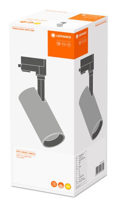 Produktbild Ledvance LED-Stromschienen-Strahler Tracklight Spot TRACK SP D85 35W/3000K 90RA NFL GY 35W 2660lm 3 (2660 lm)