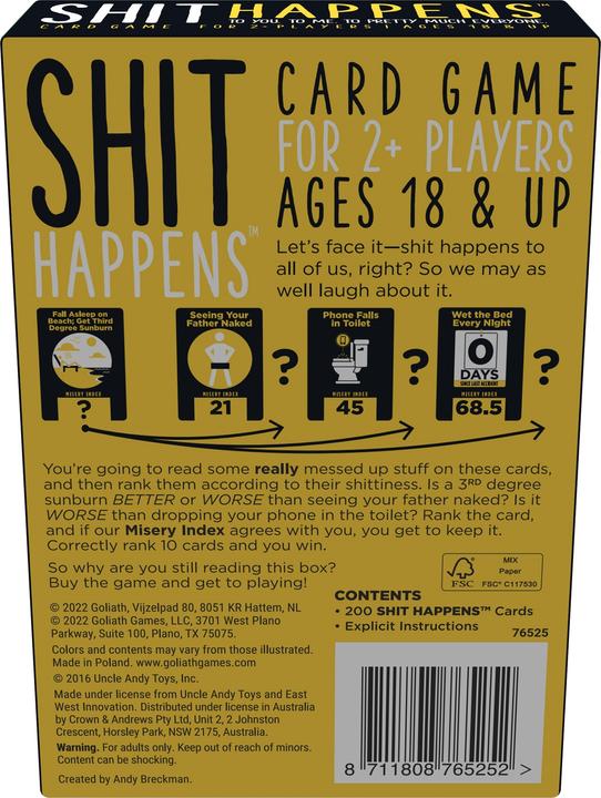 Actual product image Goliath Toys Shit Happens (English)