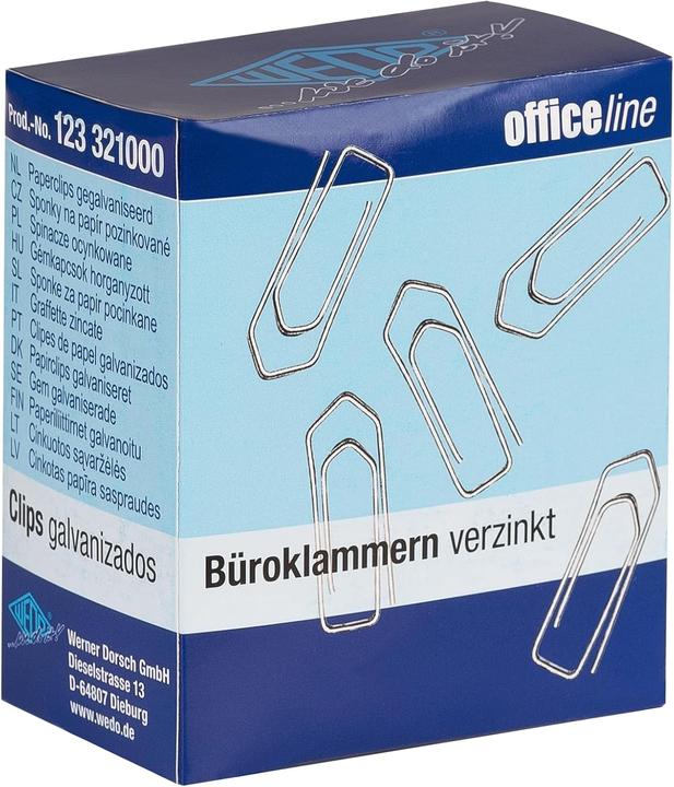 Wedo Büroklammer 32 mm 1000 Stück (1000 x)