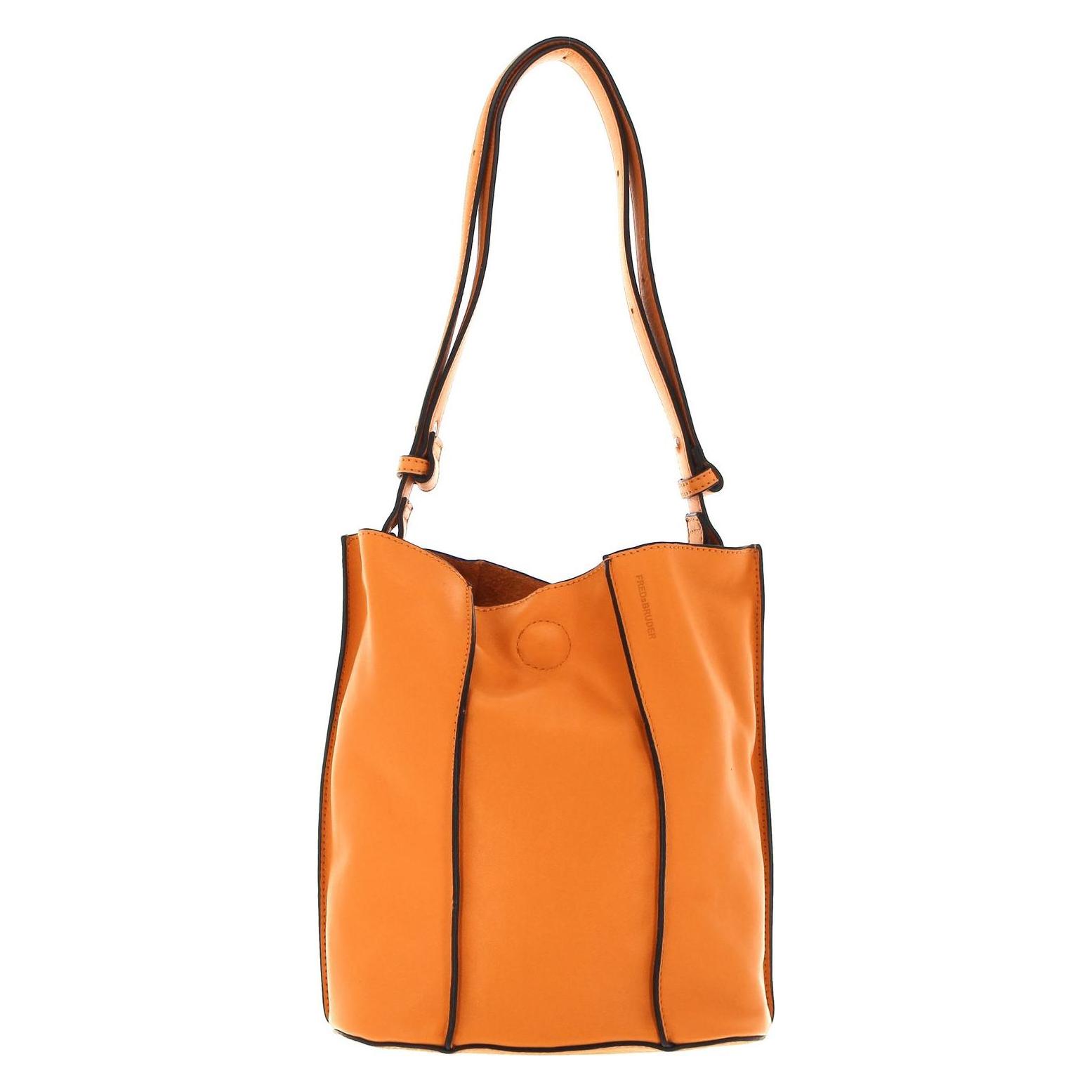 FredsBruder, Damen, Handtasche, Fb Midi Bucket, Orange