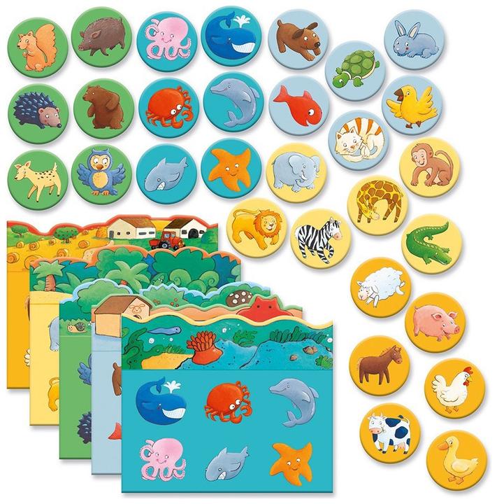 Image du produit Djeco Jeu éducatif Animaux (Allemand, Anglais, Français)