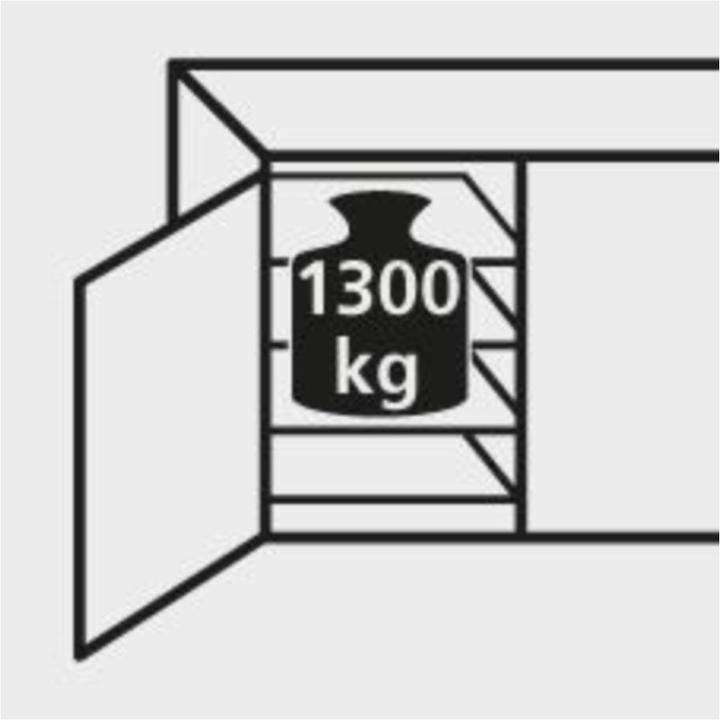 Produktbild kaiserkraft Schwerlastschrank, Höhe 1950 mm (104 cm, 195 cm)