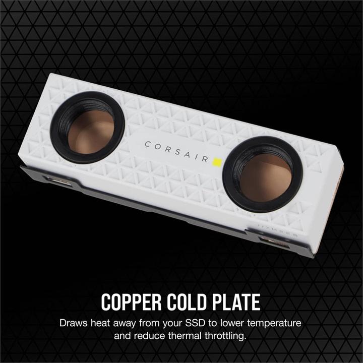 Image du produit Corsair M.2 water block, XM2 2280 White