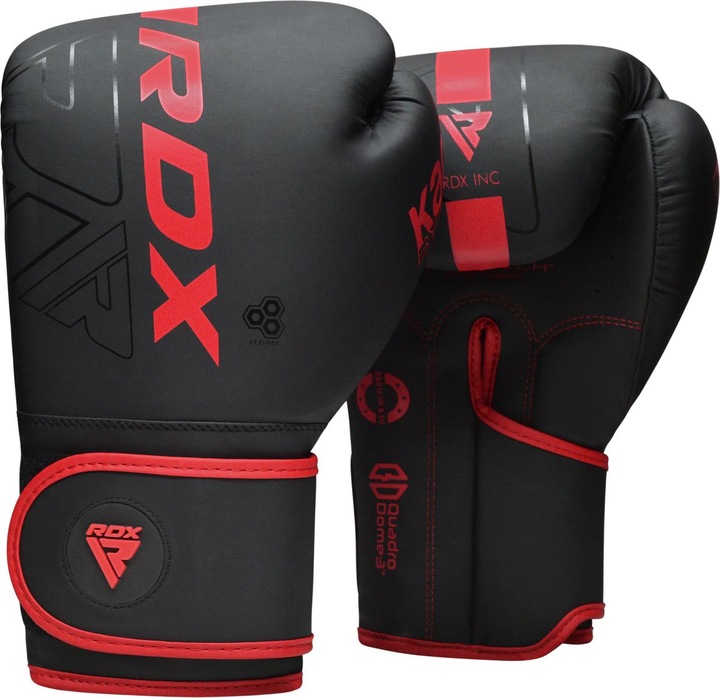 Actual product image Rdx Boxing Gloves F6 Matte Red (6 OZ, 10)