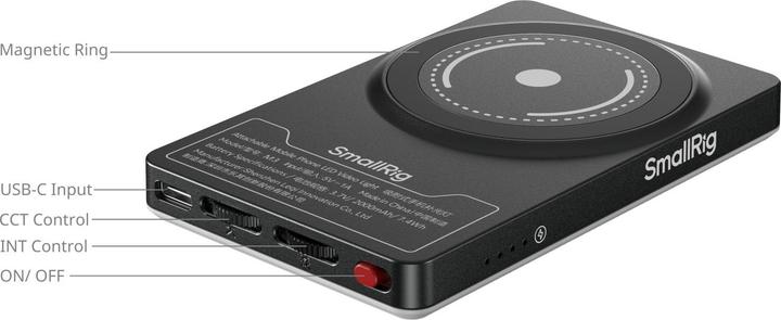 Image du produit SmallRig 5505 M3 Attachable Mobile Phone LED Video Light (Ink Blue) (Lumière vidéo)