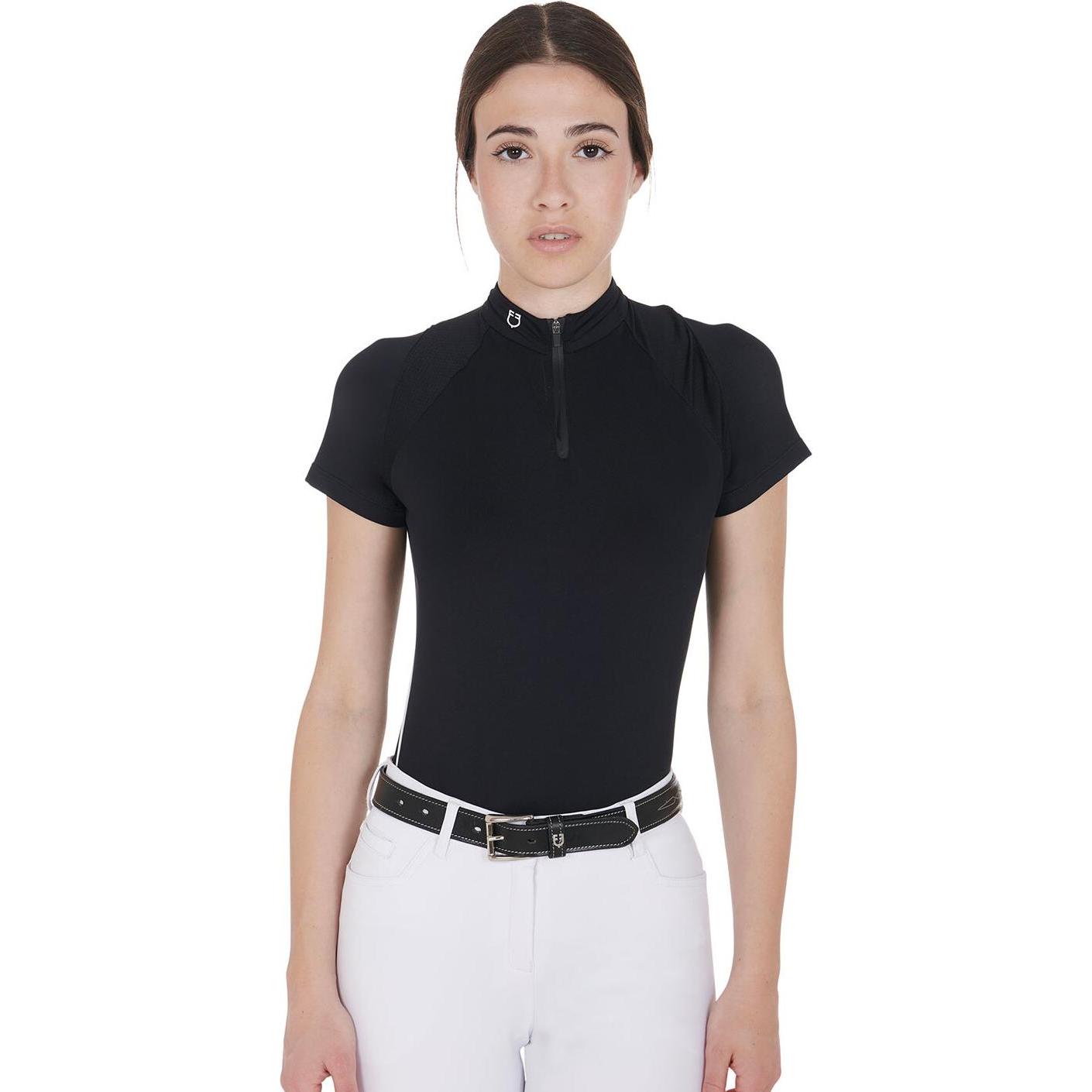 Thumbnail - Equestro, Gürtel, Leder-Gürtel mit gesticktem Doppelstich, Schwarz, (95)