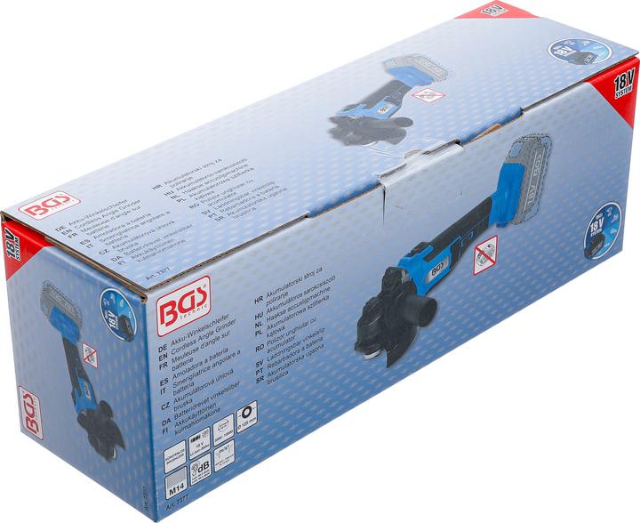 Produktbild BGS Akku-Winkelschleifer | bürstenlos | 18 V | ohne Akku (125 mm)