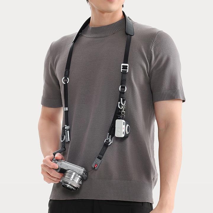 Image du produit Ulanzi YF01 Camera & Smartphone Strap w/ USB-Cable - Black (Sangle d'épaule)