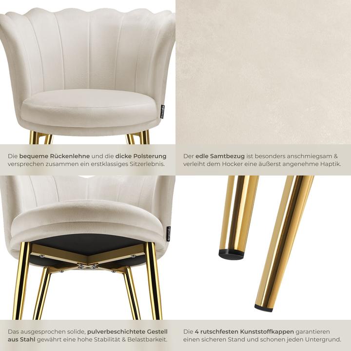 Actual product image tectake Sessel Stella, dicke Polsterung, 67x64x76cm