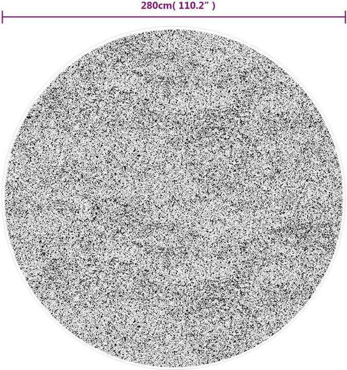 Actual product image vidaXL Shaggy high pile modern carpet Ø 280 cm (280 x 280 cm)