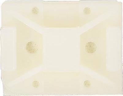 Actual product image HellermannTyton Self Adhesive Cable Tie Base, 8mm (Fixing loops, 32 mm, 100 pcs.)