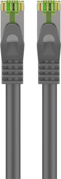 Actual product image Goobay GHMT-certified CAT 8.1 patch cable, S/FTP PiMF, grey (S/FTP, CAT8.1, 0.25 m)