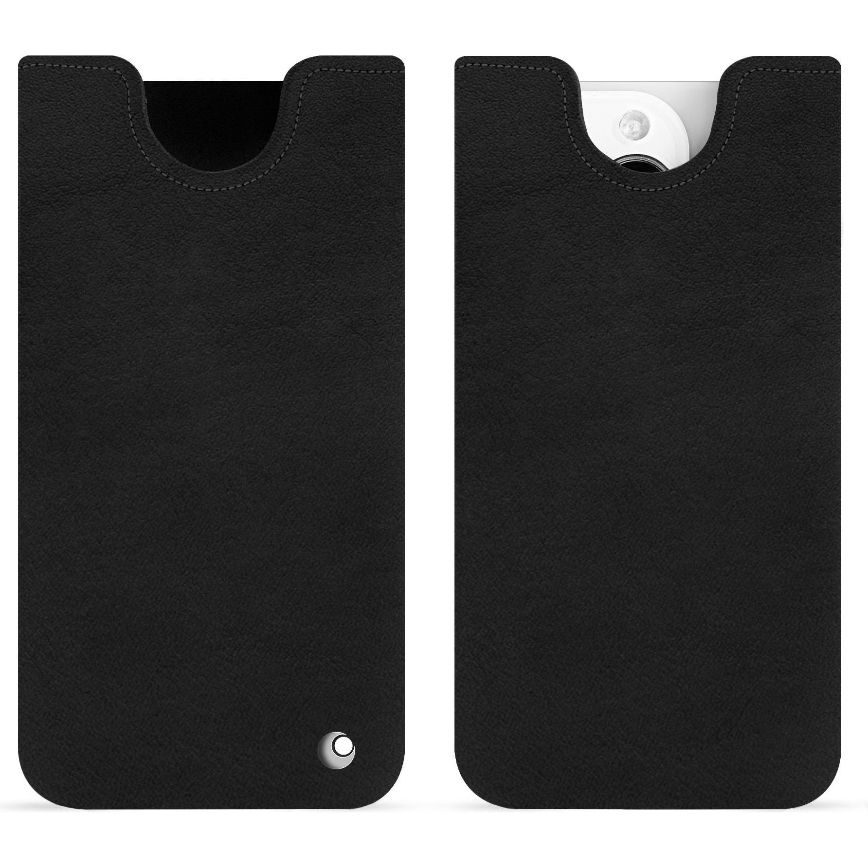 Noreve Lederschutzhülle (Apple iPhone 15 Pro), Smartphone Hülle, Schwarz