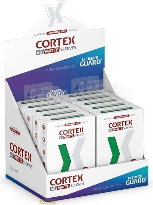 Produktbild Ultimate Guard 60 pochettes Cortex Sleeves format japonais Vert Mat