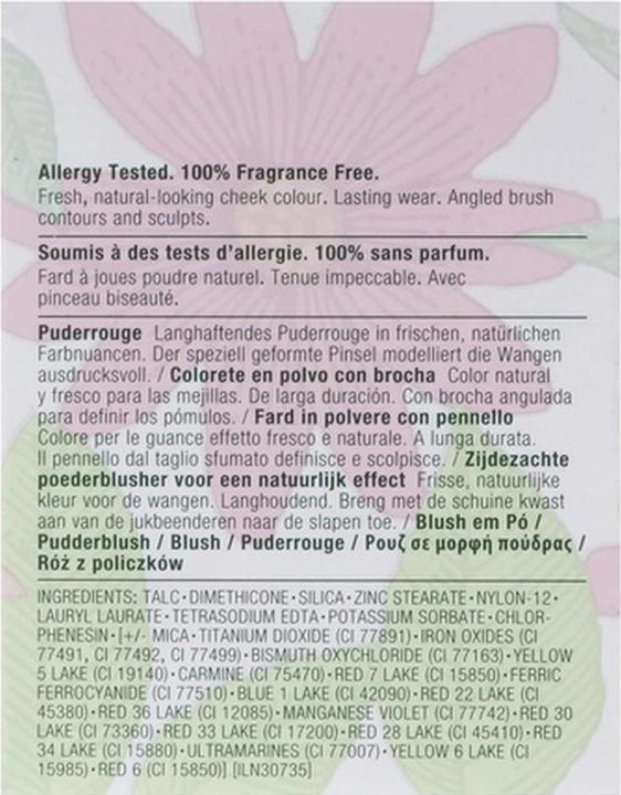 Valori nutrizionali e ingredienti Clinique Blush (102-pesca innocente)