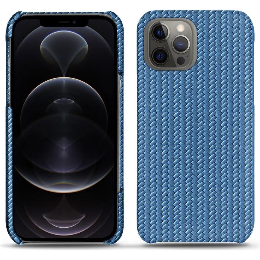 Noreve Lederschutzhülle (Apple iPhone 12 Pro Max), Smartphone Hülle, Blau