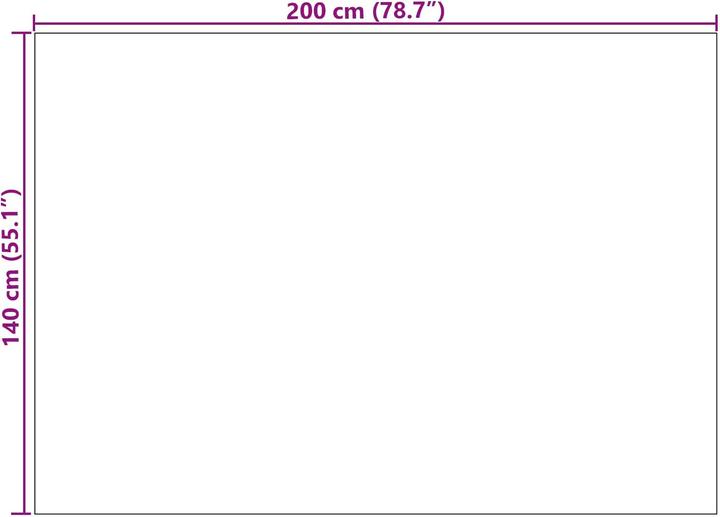 Produktbild vidaXL Polyester-Teppich (200 x 140 cm)