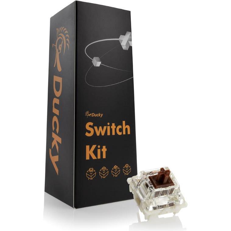 Thumbnail - Ducky Gateron G Pro Brown RGB Switches, mechanisch, 3-Pin, Taktile, MX-Stem, 55g - 110 Stück, Maus + Tastatur Zubehör, B...