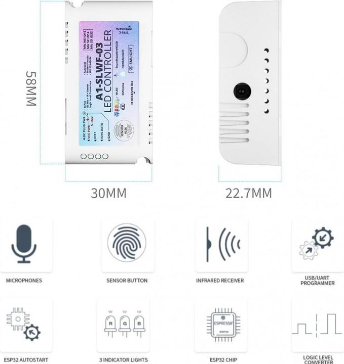 Produktbild Smlight LED-Controller und Home Assistant SLWF-03