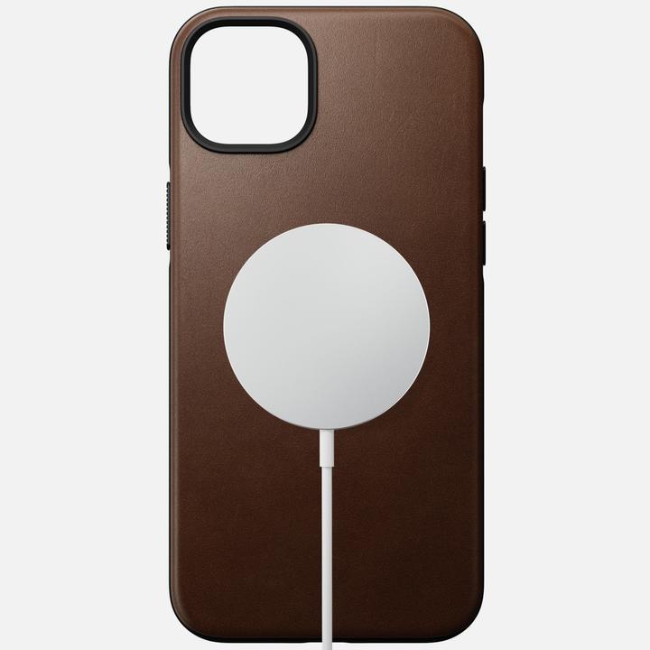 Actual product image Nomad Back Cover Modern Leather iPhone 14 Plus Brown (Apple iPhone 14 Pro Max)
