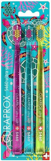 Actual product image Curaprox Very fine toothbrush 5460 Summer Fish 3 pcs. (Extra soft, 1x)