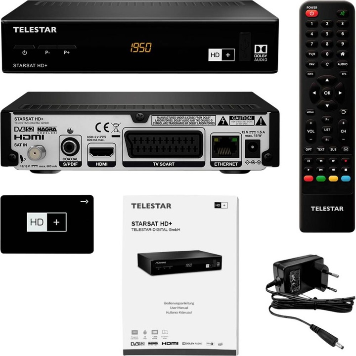 Image du produit Telestar Starsat HD+ (0.00 Go, DVB-S, DVB-S2)