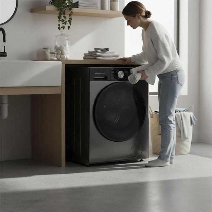 Produktbild Kibernetik PLWS506 PrimeLine Waschmaschine 9kg A-50% Klasse Titan (9 kg, Links)