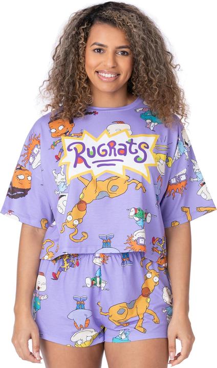 Actual product image Rugrats Womens/Ladies All-Over Print Short Pyjama Set (L)