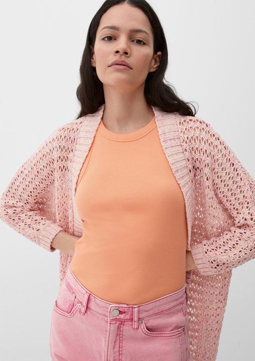 Actual product image s.Oliver Strickjacke Strickjacke mit Ajourmuster (32)