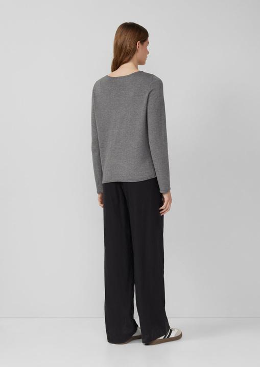 Produktbild s.Oliver Strickpullover Weicher Feinstrickpullover mit Rollkanten (48)