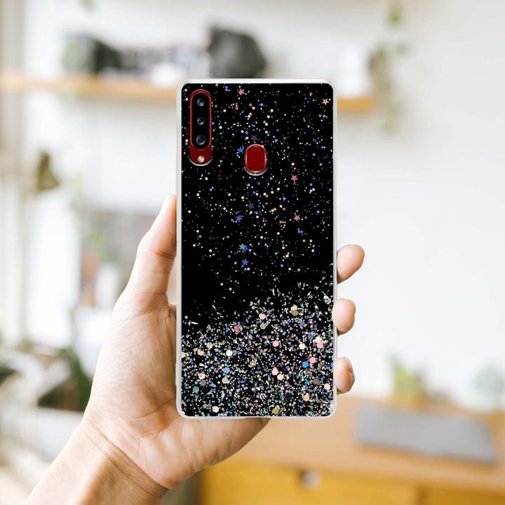 Actual product image Cadorabo TPU cover sparkling glitter (Samsung Galaxy A20s)