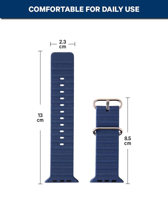 Actual product image Deltalabs Apple Watch Armband - Wellenform (Silicone)