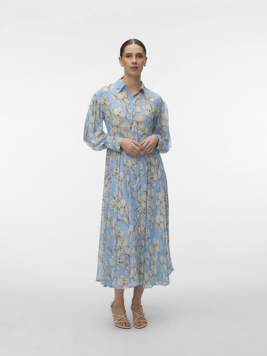 Image du produit Vero Moda AWAUBRIE Langes Kleid Hemdblusenkleid (S)
