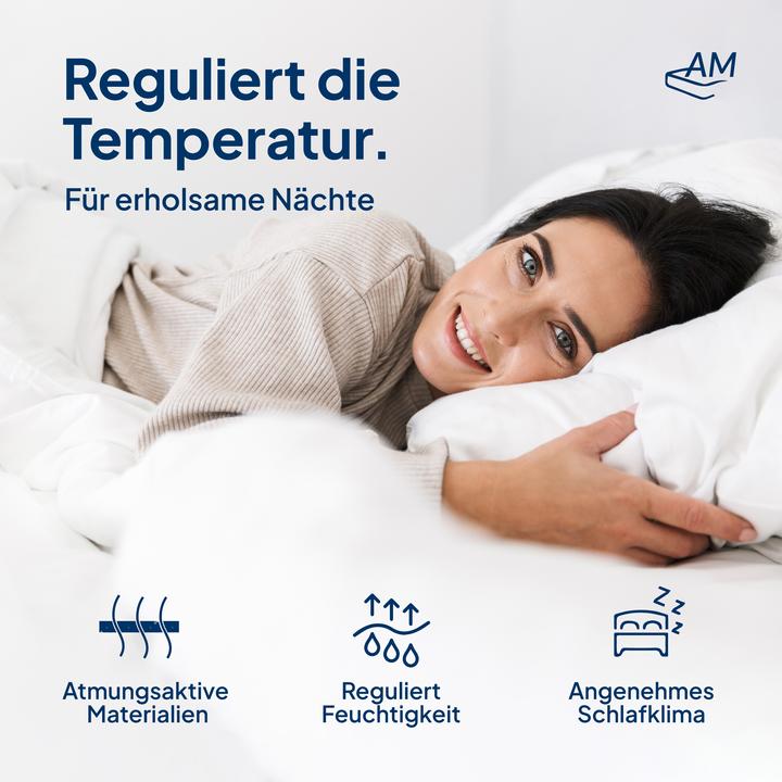 Image du produit AM Qualitätsmatratzen Gelschaum Topper, Gel Memory Foam (140 x 190 cm)