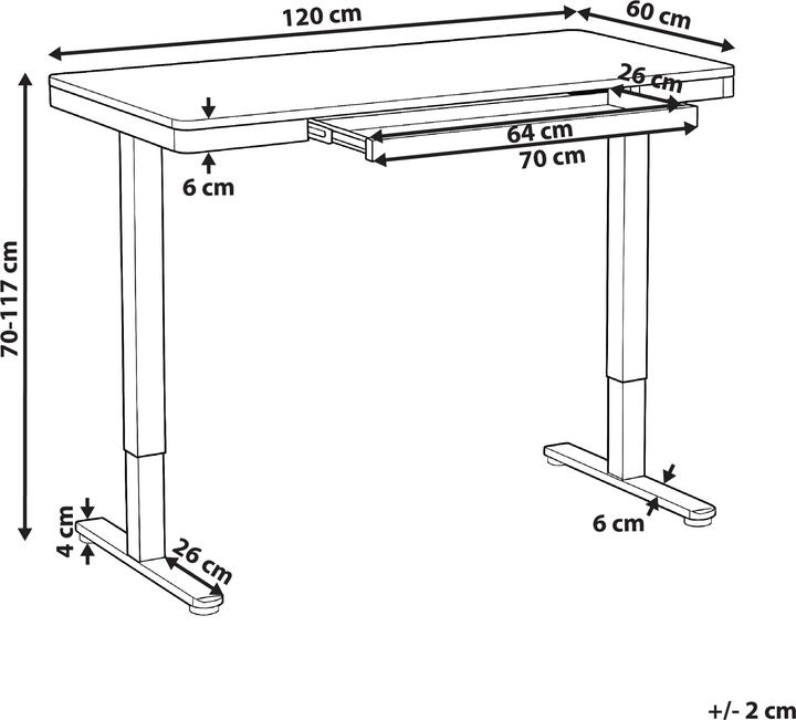 Actual product image Beliani Penly (120 x 60 x 70 cm)