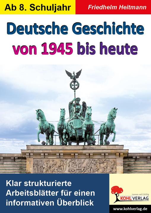 Produktbild Deutsche Geschichte von 1945 bis heute (Deutsch, Friedhelm Heitmann, 2018)