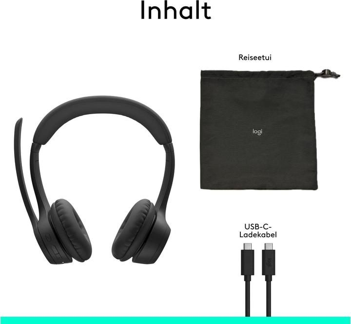 Actual product image Logitech ZONE 305 (Wireless, USB-C, Microsoft teams)